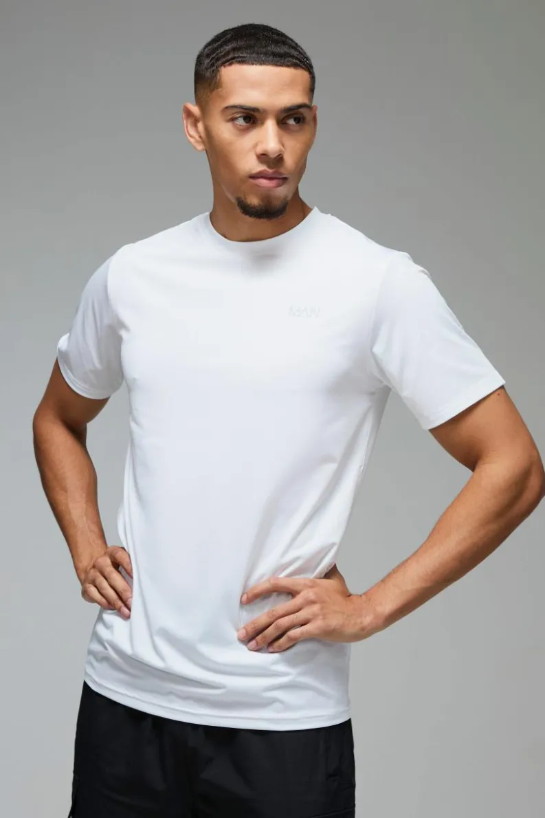 Cheap boohooMAN Man Active Regular Fit Performance T-shirt 2 Pack multi