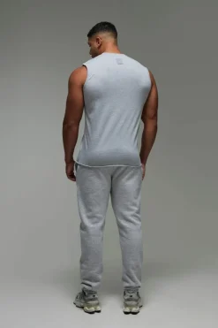 Flash Sale boohooMAN Man Active Regular Fit Tank Top grey marl