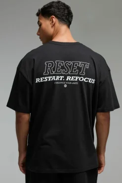 Cheap boohooMAN Man Active Reset Oversized T-shirt black