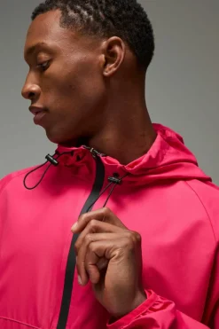 Best Sale boohooMAN Man Active Ripstop Shower Resist Windbreaker pink