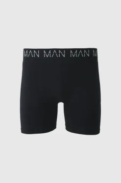 Outlet boohooMAN Man Active Seamless 7inch Long Boxer black