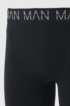 Outlet boohooMAN Man Active Seamless 7inch Long Boxer black