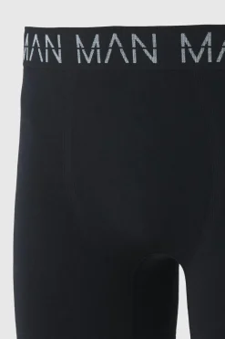 Sale boohooMAN Man Active Seamless 7inch Long Boxer 3 Pack black