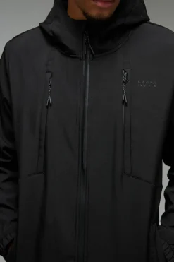 Sale boohooMAN Man Active Softshell Jacket black