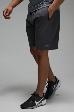 Best Sale boohooMAN Man Active Stretch Woven 9inch Short charcoal