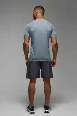 Best Sale boohooMAN Man Active Stretch Woven 9inch Short charcoal