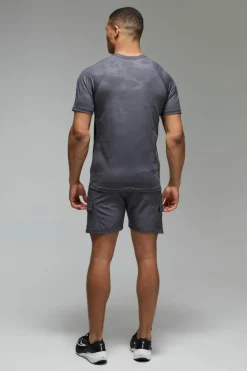 Cheap boohooMAN Man Active Stretch Woven 5inch Cargo Short charcoal
