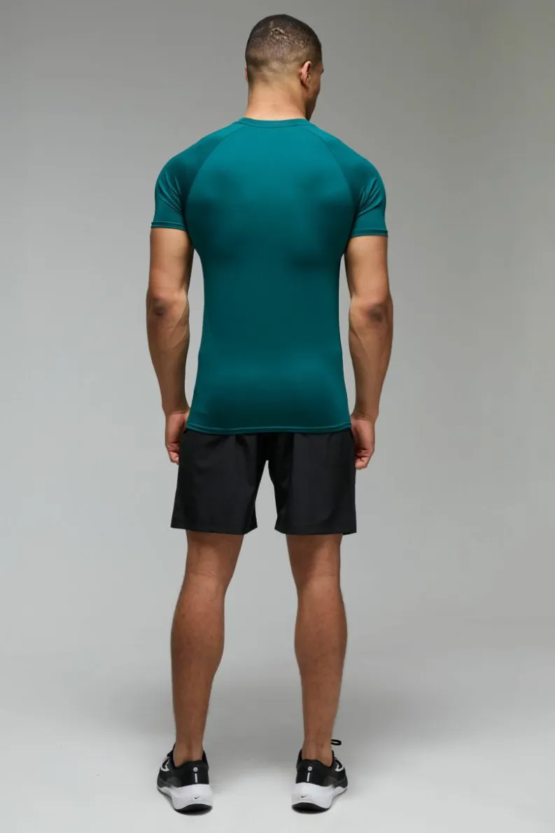 Shop boohooMAN Man Active Stretch Woven 7inch Short black