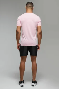 Online boohooMAN Man Active Stretch Woven 5inch Short black