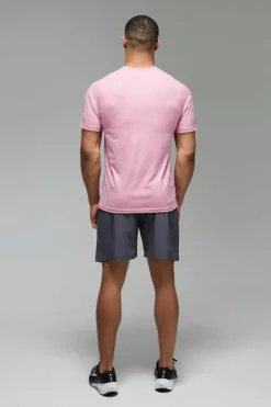 Online boohooMAN Man Active Stretch Woven 7inch Short charcoal