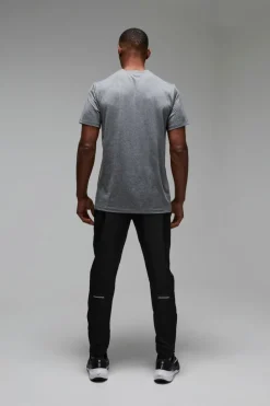 Discount boohooMAN Man Active Stretch Woven Reflective Tapered Jogger black