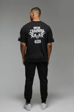 Discount boohooMAN Man Active Training Club Regular Fit Jogger black