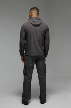 Flash Sale boohooMAN Man Active Training Dept. Cargo Trouser charcoal