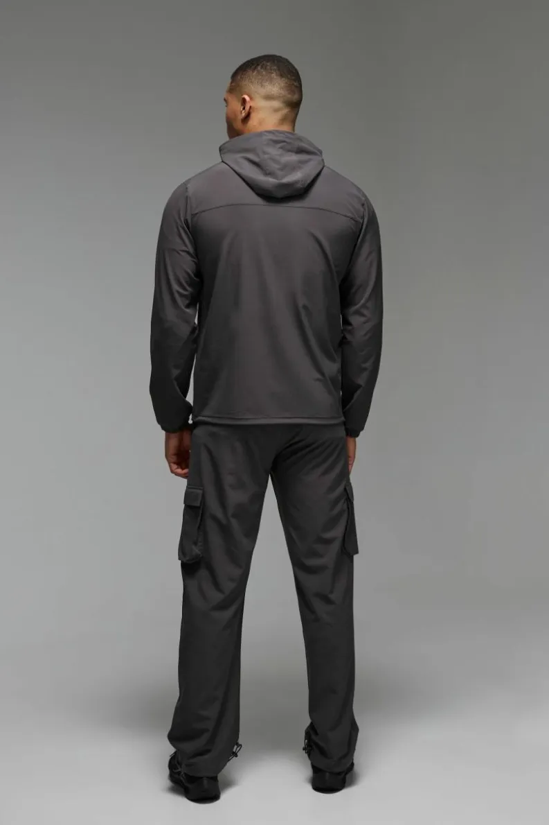 Flash Sale boohooMAN Man Active Training Dept. Cargo Trouser charcoal