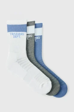 Hot boohooMAN Man Active Training Dept Cushioned Crew multi