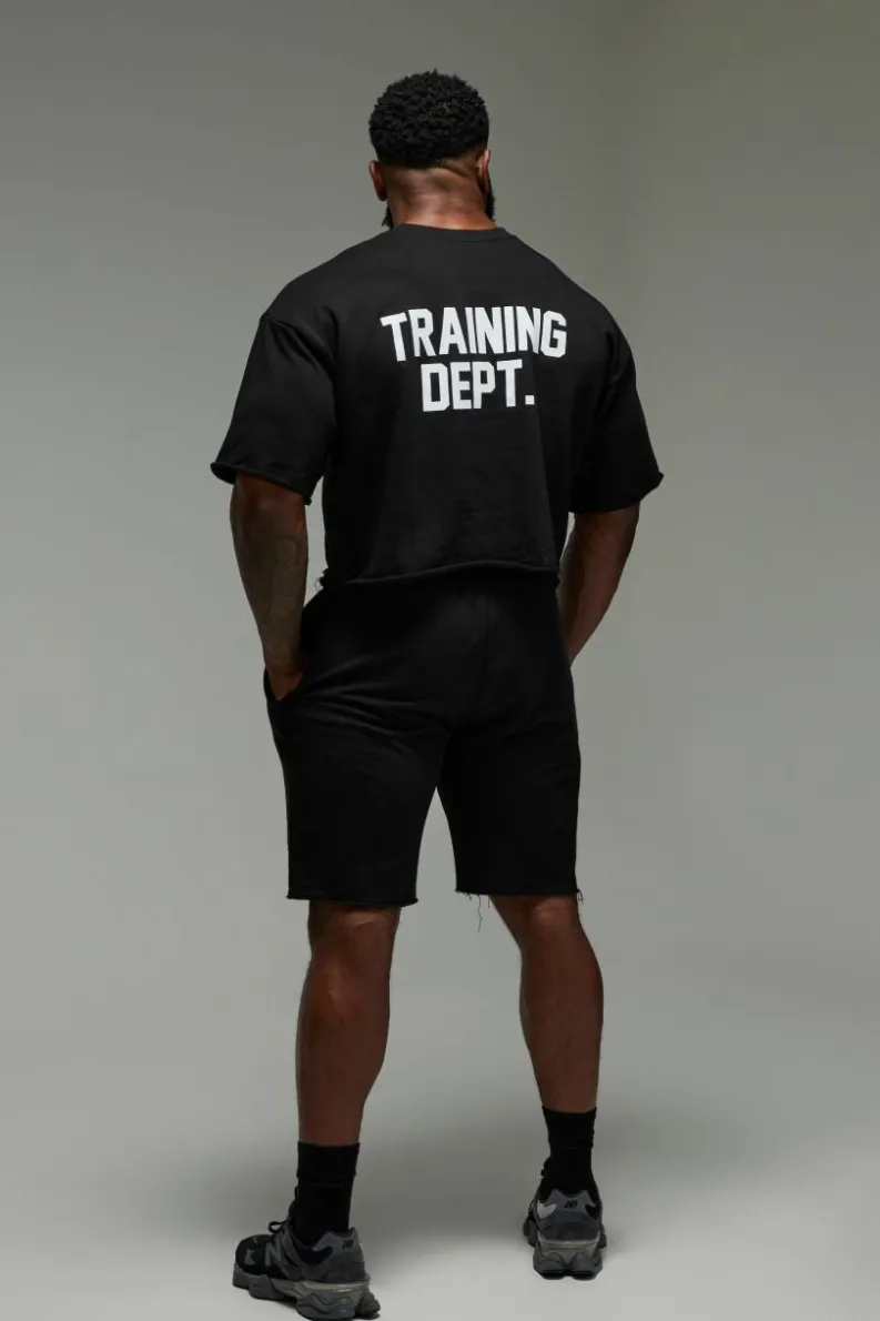 Online boohooMAN Man Active Training Dept 9inch Regular Shorts black