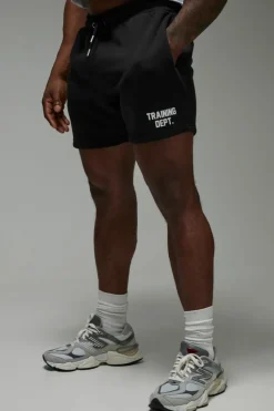 Sale boohooMAN Man Active Training Dept. 5inch Jersey Shorts black