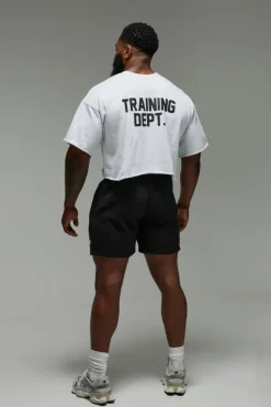 Sale boohooMAN Man Active Training Dept. 5inch Jersey Shorts black