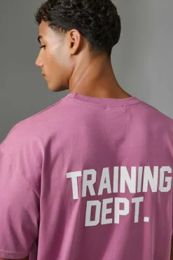 Best boohooMAN Man Active Training Dept Oversized T-shirt mauve