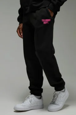 Discount boohooMAN Man Active Training Dept Oversized Joggers black