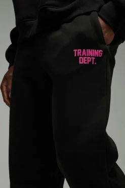 Discount boohooMAN Man Active Training Dept Oversized Joggers black