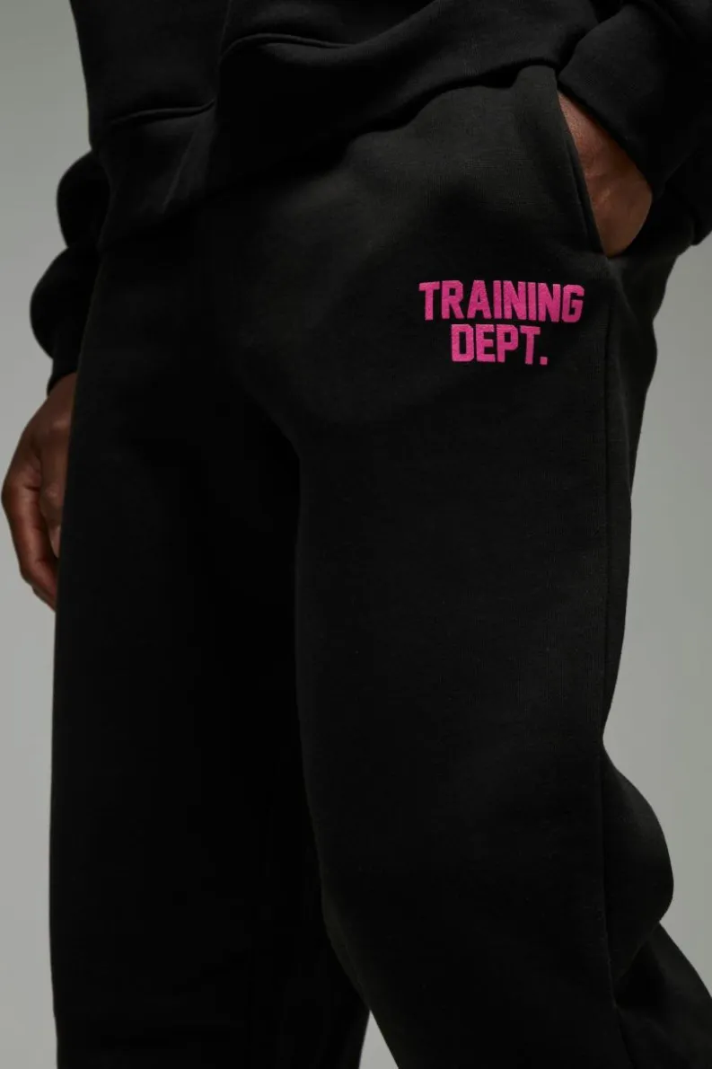 Discount boohooMAN Man Active Training Dept Oversized Joggers black