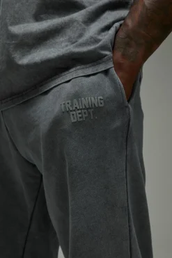 Cheap boohooMAN Man Active Training Dept. Oversized Washed Jogger grey