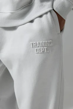 Cheap boohooMAN Man Active Training Dept Oversized Embossed Jogger light grey