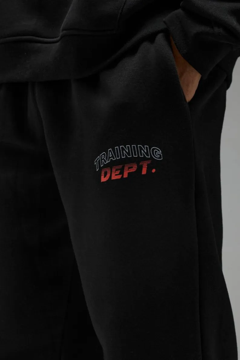 Flash Sale boohooMAN Man Active Training Dept. Oversized Jogger black