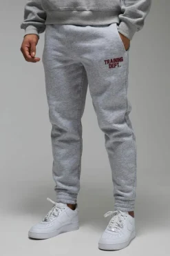 Outlet boohooMAN Man Active Training Dept Regular Fit Joggers grey marl