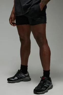 Outlet boohooMAN Man Active Training Dept. Relaxed Washed Shorts black