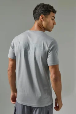 Cheap boohooMAN Man Active Training Dept Slim Fit T-shirt grey