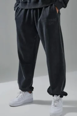 Cheap boohooMAN Man Active Training Dept Washed Oversized Joggers black