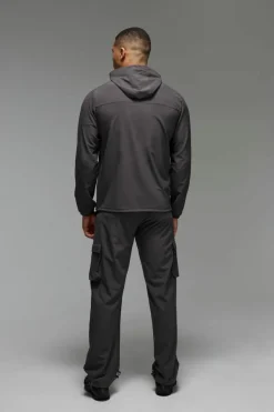Cheap boohooMAN Man Active Training Dept. Windbreaker charcoal