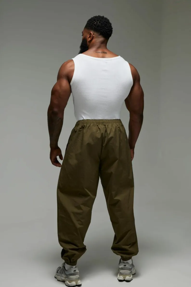 Best boohooMAN Man Active Training Dept. Woven Pump Pant khaki