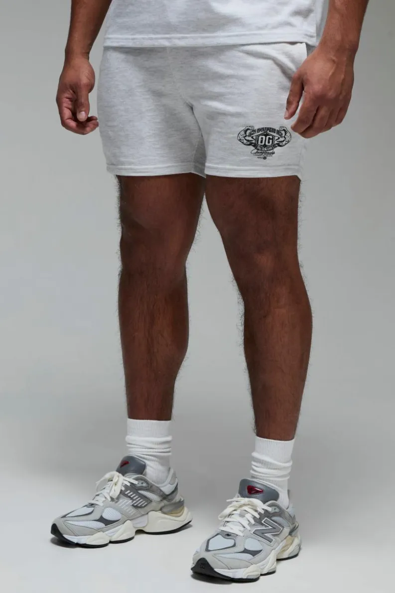 Best boohooMAN Man Active X OG Gym 5inch Shorts grey marl