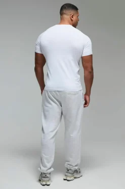 Outlet boohooMAN Man Active X OG Gym Muscle Fit T-shirt white