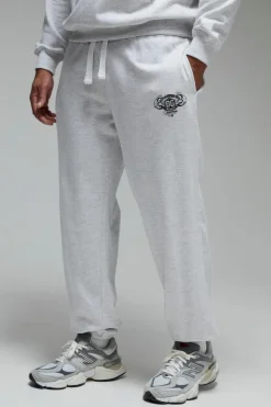 Cheap boohooMAN Man Active X OG Gym Oversized Cuffed Jogger grey marl
