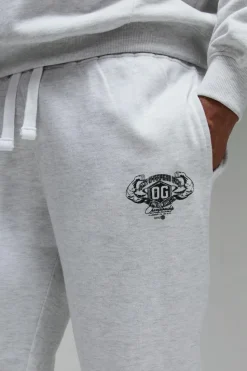 Cheap boohooMAN Man Active X OG Gym Oversized Cuffed Jogger grey marl