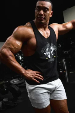 Outlet boohooMAN Man Active X OG Gym Slim Racer Back Vest black