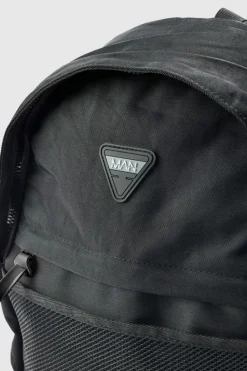 Flash Sale boohooMAN Man Badge Rucksack black