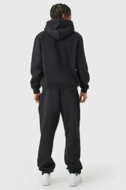 Store boohooMAN Man Basic Hooded Tracksuit black