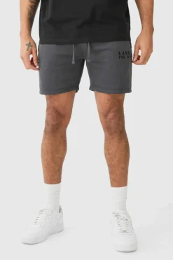 Discount boohooMAN Man Dash Slim Fit Short Length Short charcoal
