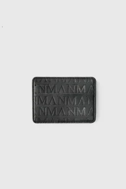 Clearance boohooMAN MAN Embossed Card Holder black