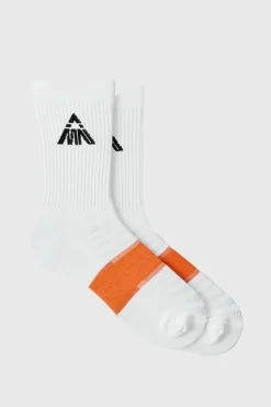 Best Sale boohooMAN Man Outdoors Performance Trail Crew Sock white