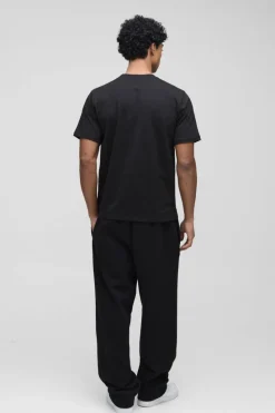 Online boohooMAN Man Signature Embroidered T-shirt black
