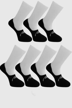 Flash Sale boohooMAN MAN Signature 7 Pack Invisible Socks black
