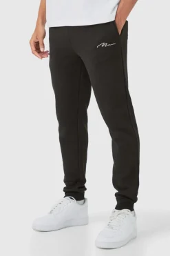 Best boohooMAN Man Signature Regular Fit Jogger black