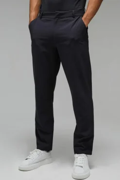 Best Sale boohooMAN Man Sport Golf Stretch Woven Tapered Joggers charcoal