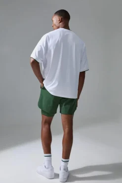 Clearance boohooMAN Man Sport Oversized Performance T-shirt white